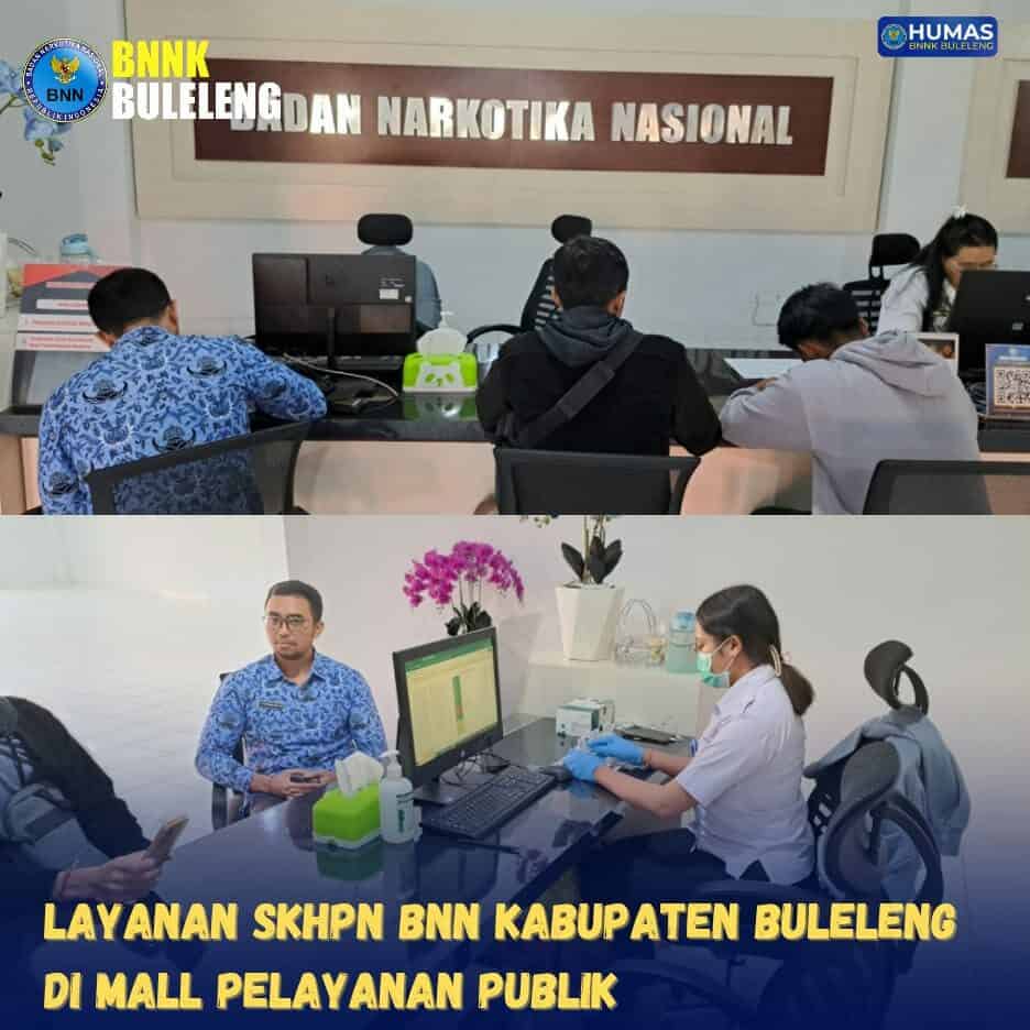 Layanan SKHPN BNN Kabupaten Buleleng di Mall Pelayanan Publik