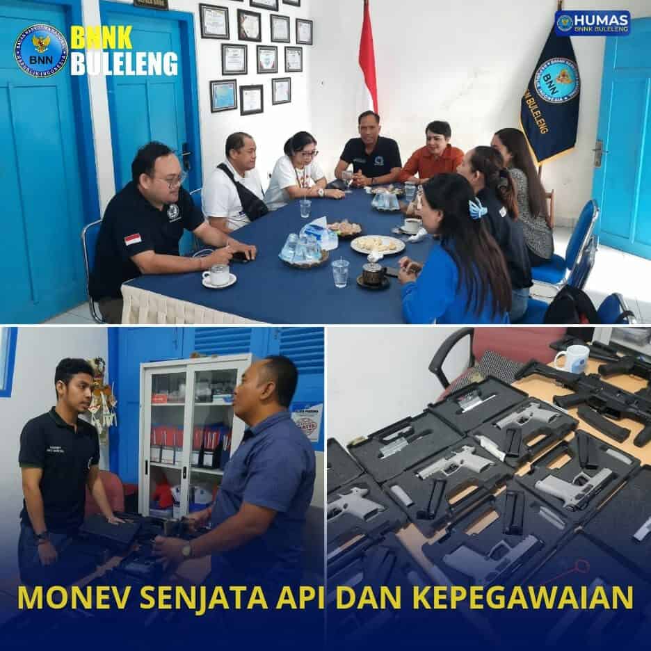 Evaluasi dan Monitoring Senjata Api di Lingkungan BNN Kab. Buleleng