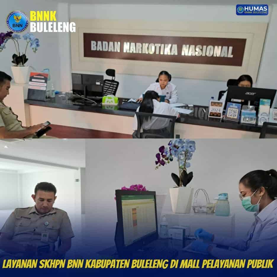 Layanan SKHPN BNN Kabupaten Buleleng di Mall Pelayanan Publik