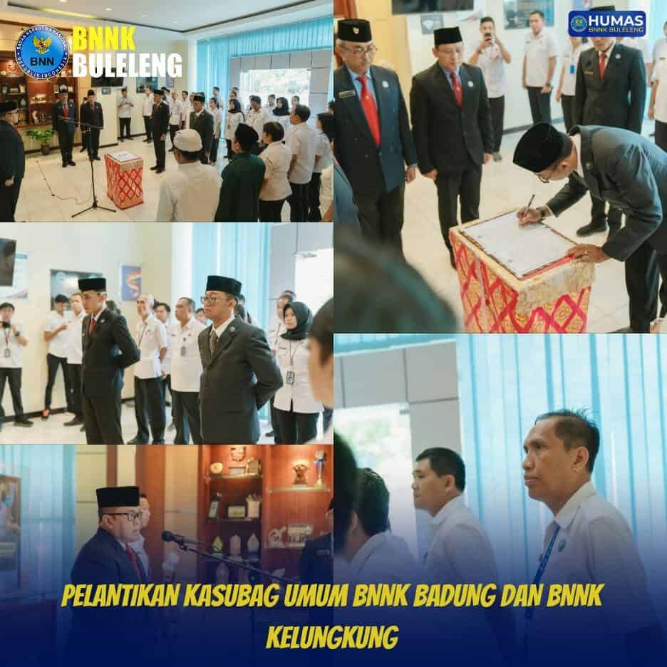 Pelantikan Kasubag Umum BNNK Badung dan BNNK Klungkung Pelantikan
