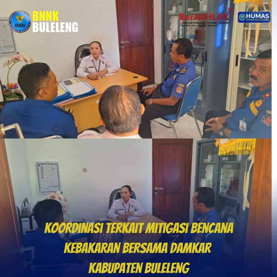 Koordinasi Terkait Mitigasi Bencana Kebakaran Bersama Damkar Kab.Buleleng Koordinasi Terkait Mitigasi Bencana Kebakaran Bersama Damkar Kab.Buleleng