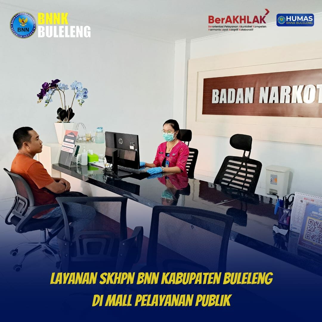 Layanan SKHPN BNN Kabupaten Buleleng di Mall Pelayanan Publik