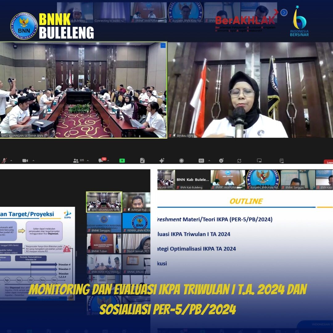 Monitoring dan Evaluasi IKPA Triwulan I T.A. 2024 dan Sosialiasi PER-5/PB/2024 Monitoring dan Evaluasi IKPA Triwulan I T.A. 2024 dan Sosialiasi PER-5/PB/2024