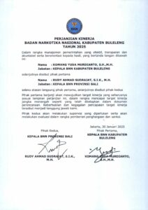 PERJANJIAN KINERJA BNNK BULELENG TAHUN 2025