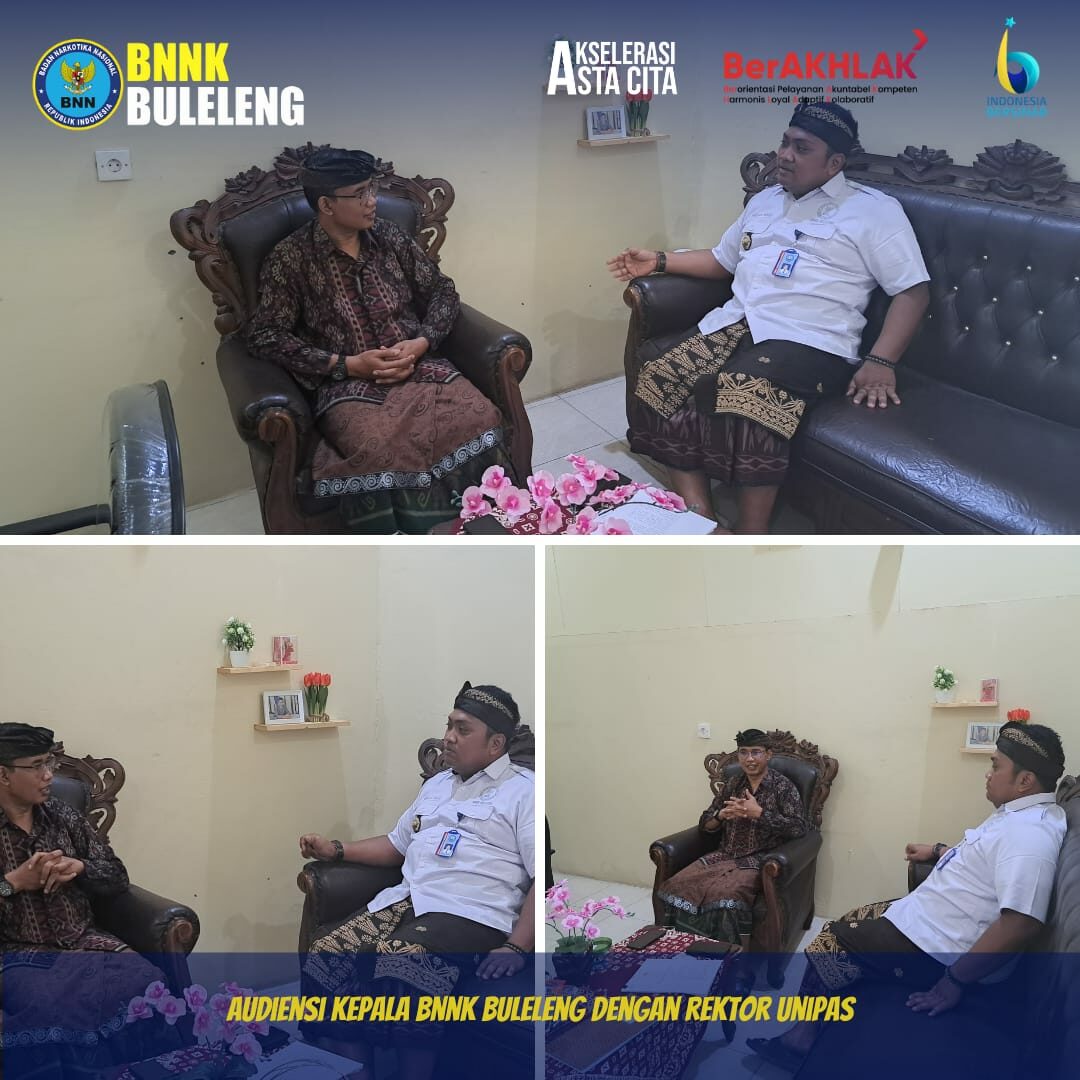 Audiensi Kepala BNNK Buleleng dengan Rektor Universitas Panjisakti Singaraja