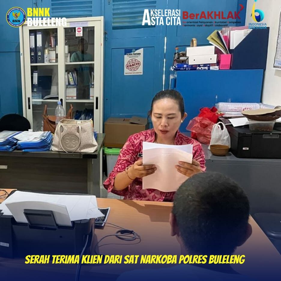 Serah Terima Klien Dari SatNarkoba Polres Buleleng